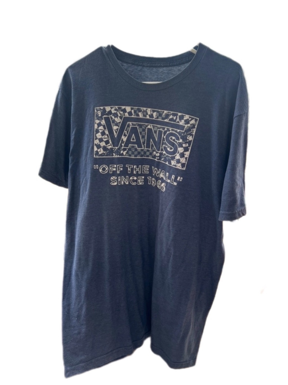 Vans Navy Graphic 'Off The Wall' Short Sleeve Tee